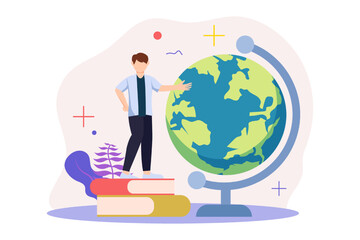 World Book Day Flat Design Illustration