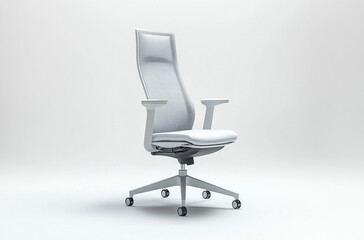 a swivel chair with a mesh backrest and adjustable seat