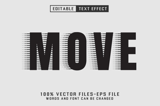 Move Text - Editable Text Effect