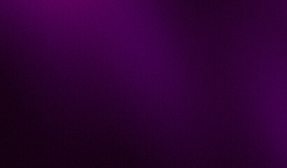 Abstract dark purple magenta black color soft glowing grainy backdrop design. Vibrant noisy gradient on dark, bright, shine, glowing, website header, poster, banner.