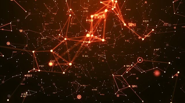 Networks data background loop for title
