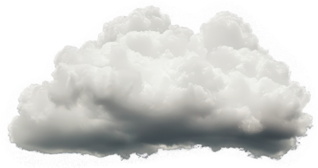 Fluffy white cloud in the sky