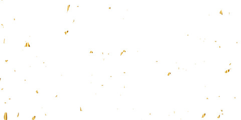 Vector gold particles confetti glitter on transparent background.  Gold sparks and doted golden glitter special light effect celebration background. 