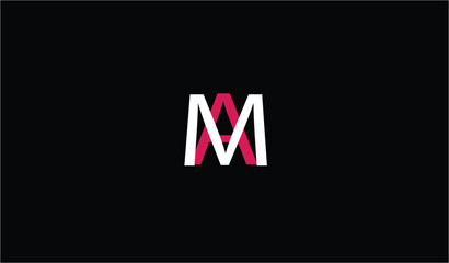 AM, MA, A, M Logo Letter Monogram