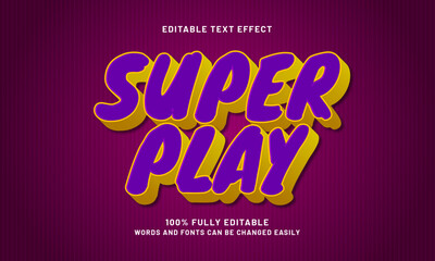 super play editable text effects with a smart and kids theme