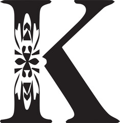 Alphabet art color signs letters design