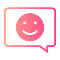 Fototapeta premium chat gradient icon