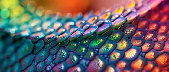 Colorful Polka Dot Pattern on Vibrant Background