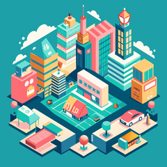 Fototapeta premium Smart city concept