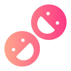 smiley gradient icon
