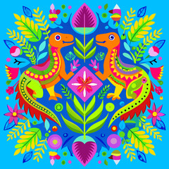 Obraz premium dinosaur background 