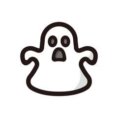 Ghost outline icon for graphic design, apps and websites