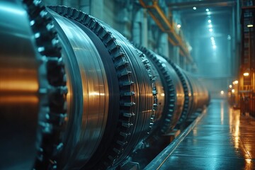 Fototapeta premium Industrial Machinery Closeup