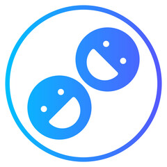 smiley gradient icon