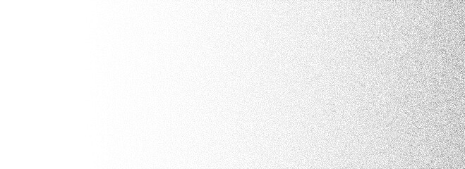 Stippled gradient texture. Faded grain dotted background. Sprayed grunge noise surface. Black dots, speckles, particles specks, dust, dots wallpaper. Subtle halftone gritty sand overlay. Vector