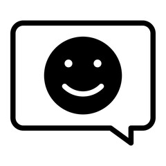 chat glyph icon
