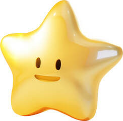 Smiling yellow star
