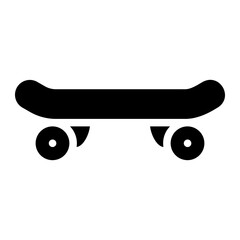 skateboard glyph icon