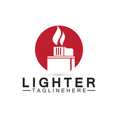 Lighter logo vector icon design template