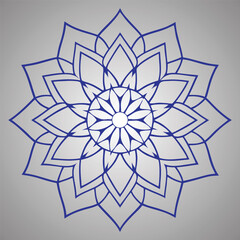 mandala on gray background, vintage luxury mandala, ornamental decoration