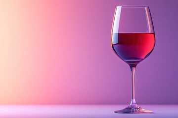 Wine Glass in Purple Light