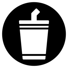 soda glyph icon