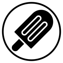popsicle glyph icon