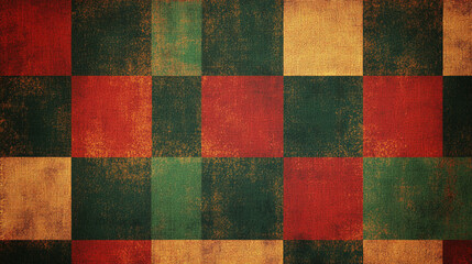 Fototapeta premium Festive plaid background, Christmas style