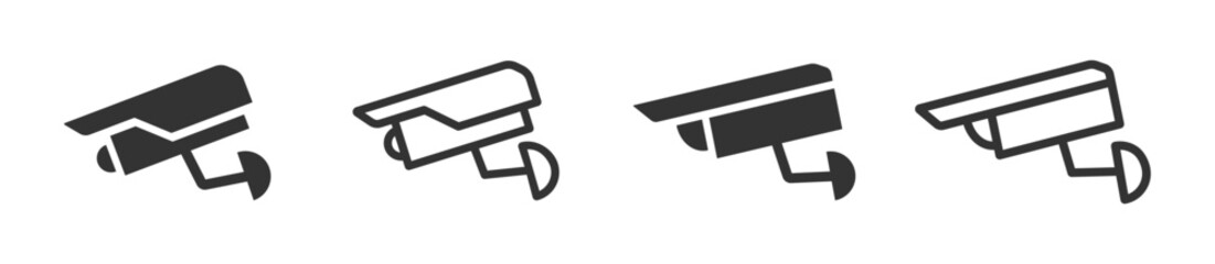 CCTV camera vector icons. Home security cameras icons.eps