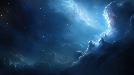 Fototapeta premium A breathtaking panoramic image of the Milky Way galaxy, with stars and swirling space dust painting the sky in a stunning display of cosmic wonder