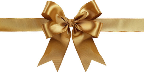 Fototapeta premium Elegant gold ribbon bow