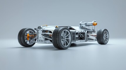 Showcase the innovation and progress of electric vehicles with a dynamic 3D format