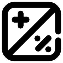 Obraz premium math line icon