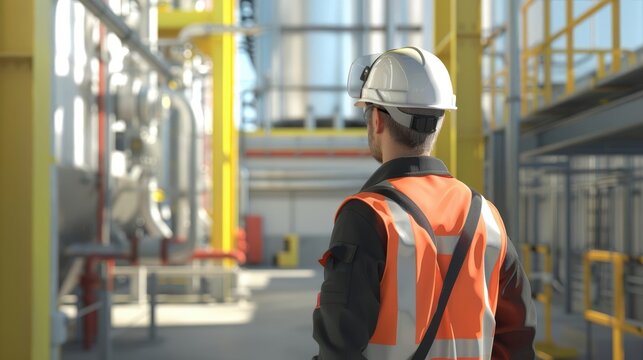 Showcase the integration of safety protocols into daily work routines with lifelike 3D models of hazard identification and mitigation