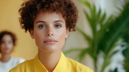 A woman appears engaged in a group therapy session, reflecting a moment of connection and self-discovery in a supportive atmosphere