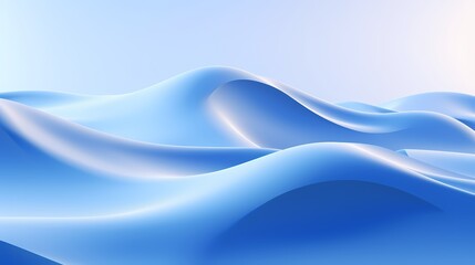 digital technology blue abstract wave mountains poster background