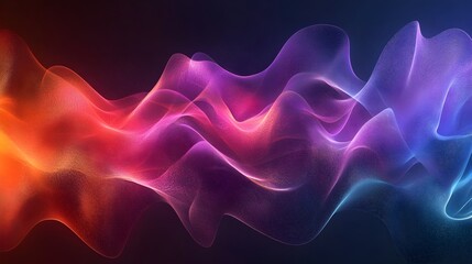 Obraz premium Captivating Colorful Sound Waves A Dynamic Digital Abstract