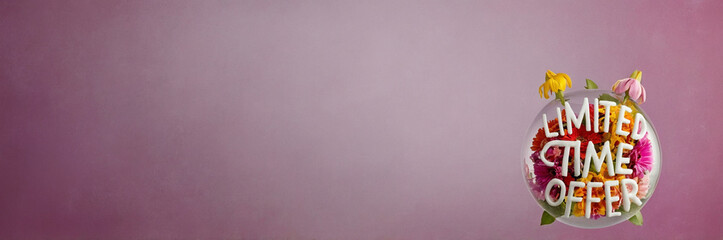 Floral-Themed Limited Time Offer for Sale Promotions