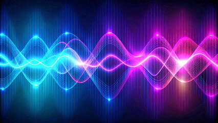 Fototapeta premium abstract blue background. wave, graph, heart, technology, line, light, illustration, business, sound, monitor, chart, heartbeat, design, medical, pulse, computer, display, digital, pattern, blue, data