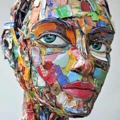 Fototapeta premium artistic recycled materials art