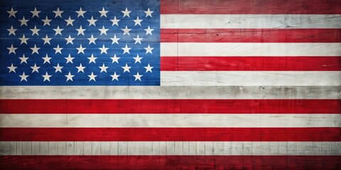 A minimalist US flag border frame ideal for patriotic themes, Independence Day, American pride, and graphic design projects, providing a perfect text space for creative expressions.