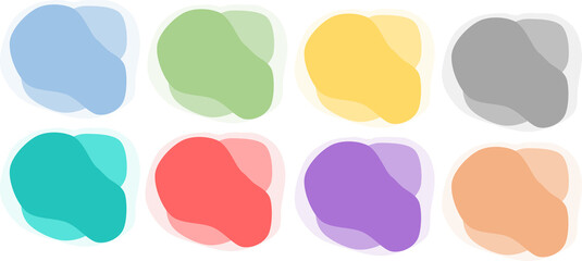 ビジネス用フレームのグラフィック素材イラストセット