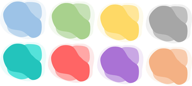 ビジネス用フレームのグラフィック素材イラストセット