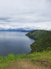 lake and clouds