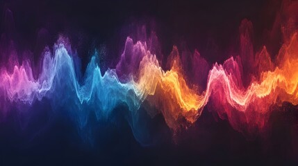 Fototapeta premium Captivating Colorful Abstract Sound Waves with Dynamic Motion and Vibrant Energy