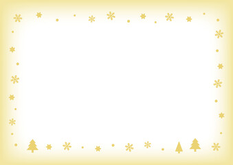 クリスマスのふんわりやさしいフレーム02