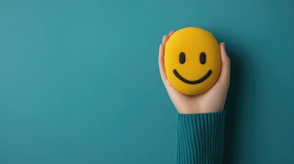 Close up Portrait of a Smiling Person Feeling a Sense of Fulfillment and Accomplishment After Reaching Their Personal Goal or Milestone  Concept of Success Positivity and Empowerment