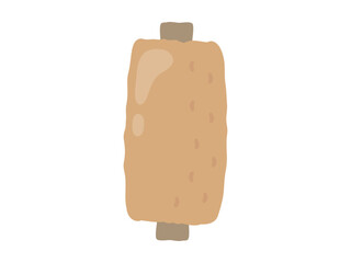 おでんの具の牛蒡巻きのベクターイラスト