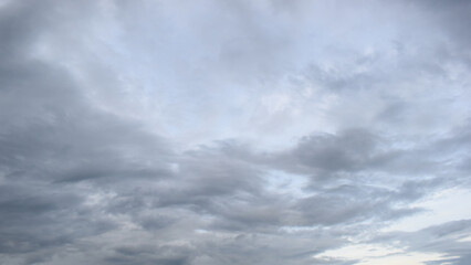 blue sky and white cloud background, cloudy in rainny season