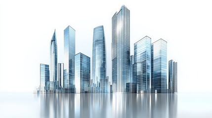 Fototapeta premium Modern city skyline